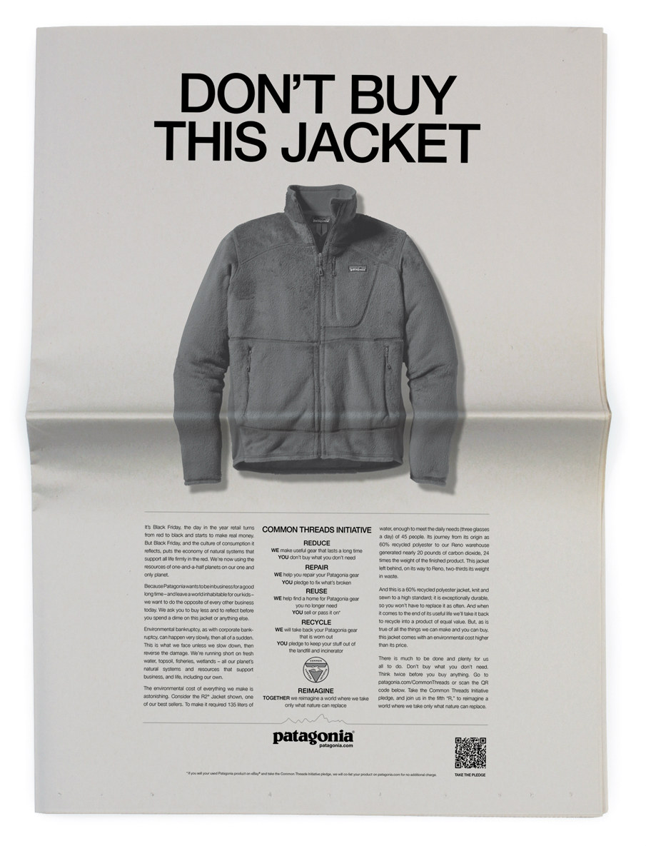 Patagonia’s “Don’t Buy This Jacket” Campaign